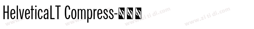 HelveticaLT Compress字体转换